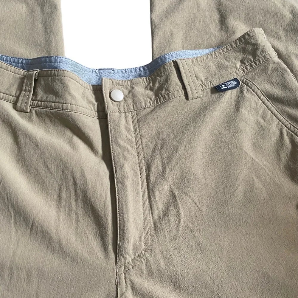 EMS EASTERN MOPUNTAIN SPORTS TAN HIKING CARGO PANTS W POCKETS 34X32 - Picture 3 of 8